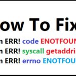 ENOTFOUND Error Working Solution : ENOTFOUND getaddrinfo error solution