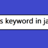 this keyword in java