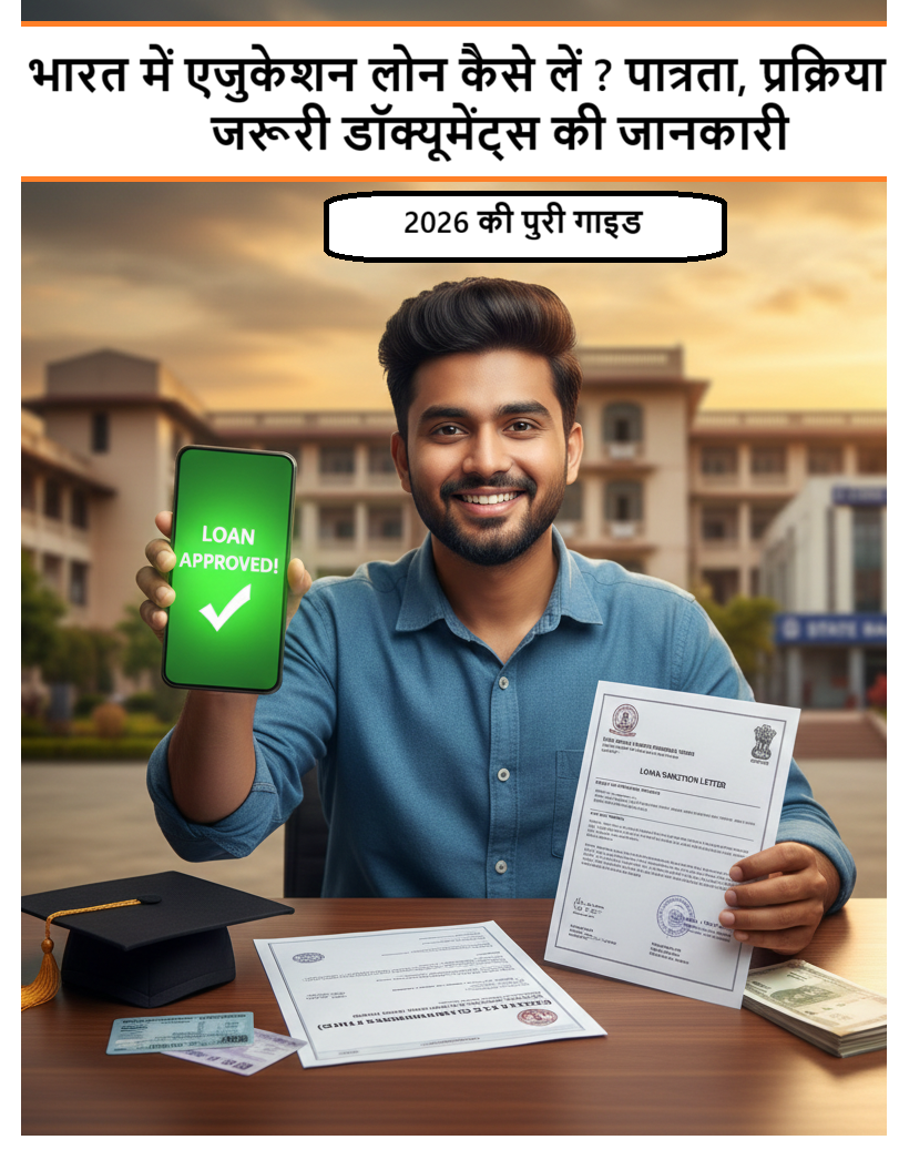भारत में एजुकेशन लोन कैसे लें ? पात्रता, प्रक्रिया और जरूरी डॉक्यूमेंट्स की जानकारी
