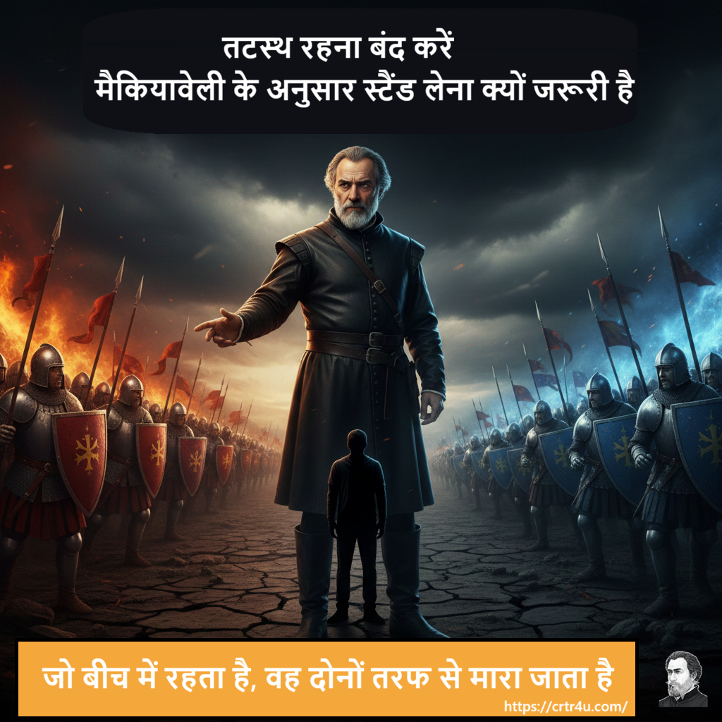 तटस्थ रहना बंद करें: मैकियावेली के अनुसार स्टैंड लेना क्यों जरूरी है ?