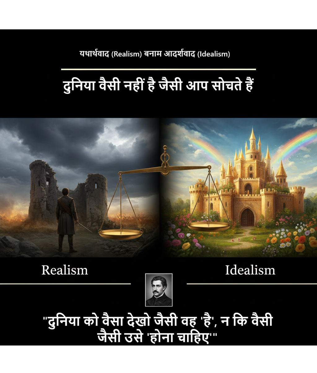 यथार्थवाद बनाम आदर्शवाद: दुनिया वैसी नहीं है जैसी आप सोचते हैं