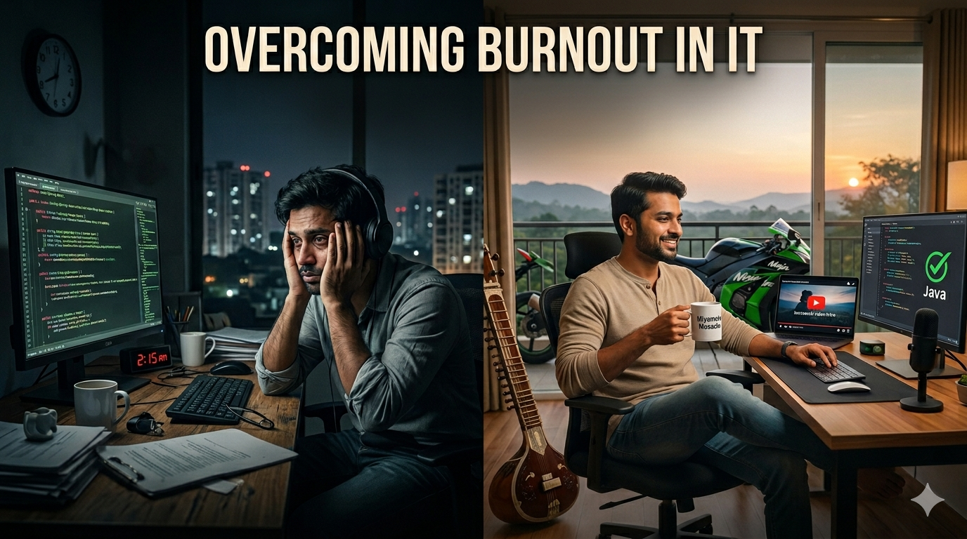 Overcoming Burnout in IT Industry – कोडिंग, डेडलाइन्स और मानसिक शांति का संतुलन