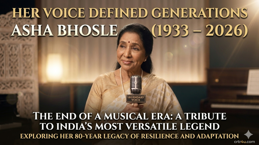 Asha Bhosle musical era tribute: Celebrating 80 years of history and record-breaking career of the Queen of Versatility.