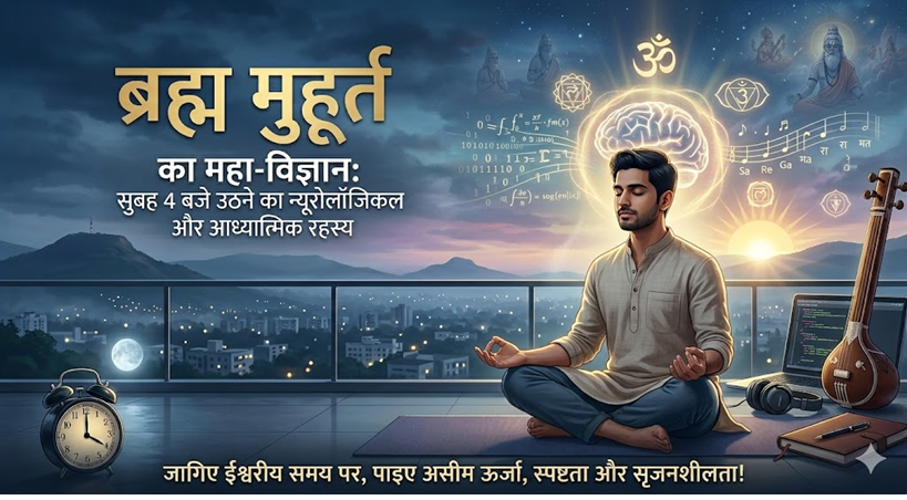 ब्रह्म मुहूर्त का महा-विज्ञान: सुबह 4 बजे जागने का न्यूरोलॉजिकल और आध्यात्मिक रहस्य