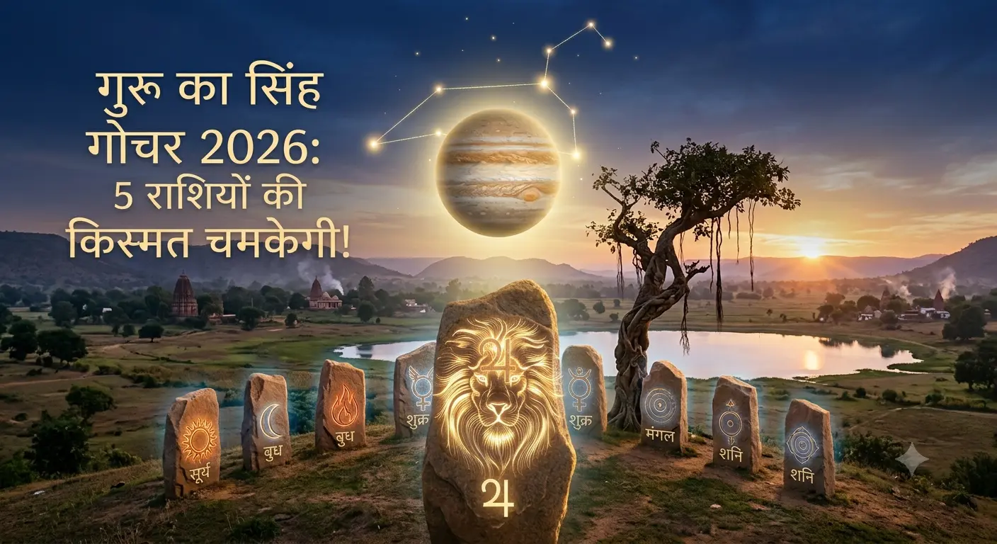 ग्रह गोचर 2026 में देवगुरु बृहस्पति का सिंह राशि में प्रवेश और राशियों पर प्रभाव
