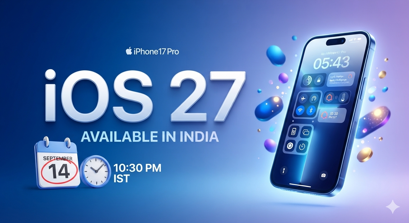 iOS 27 release date in India