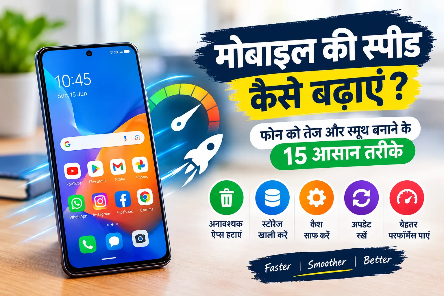 मोबाइल की स्पीड बढ़ाने के आसान तरीके